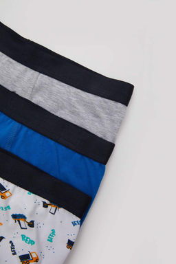 Боксеры-тройки с рисунком для мальчиков - Defacto фото 5