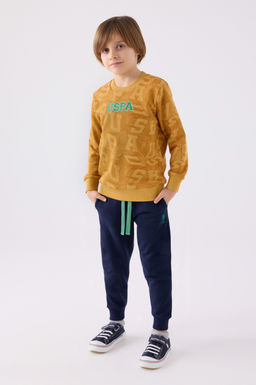 Erkek _ocuk Hardal Pijama Tak_m_ Sepette S_rpriz _ndirim - U.s. polo assn фото 2