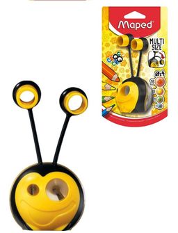 Maped. Точилка "Croc Croc Universal" 2 отверстия, для 4-х разм. каранд. с контейнером арт.017810