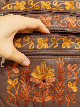 Сумка натуральная кожа через плечо №1114/62 - Ганг фото 5