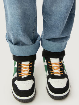 Ботинки 16м15325 белый/изумруд