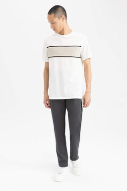 Новые габардиновые брюки прямого кроя стандартного кроя