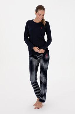 Kad_n Lacivert Pijama Tak_m_ Sepette S_rpriz _ndirim - U.s. polo assn фото 4