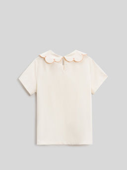 ACOOLA / Блузка детская для девочек Belen молочный  фото 2