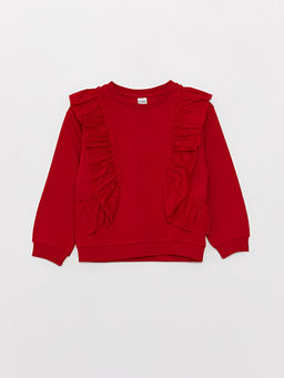 Bisiklet Yaka Uzun Kollu K?z ?ocuk Sweatshirt ve Pantolon - Waikiki фото 3