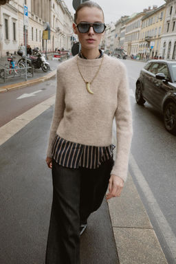 WOOL AND ALPACA JUMPER