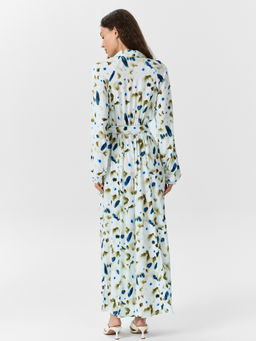 Платье рубашка женское с акварельным принтом - Mark formelle фото 2