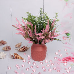 Цена за 4 шт. Ваза из пластика "Marlen-Элли" 0,8л 12,5*9,5см цвет коралловый