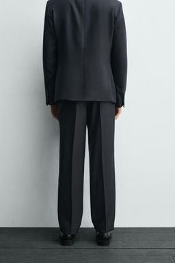 TEXTURED SUIT TROUSERS - Zara фото 3
