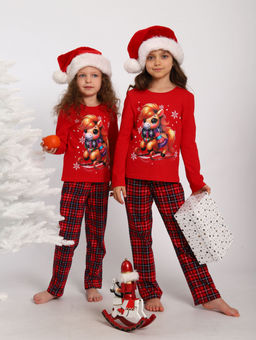 ПЖ064 Пижама "Лошадка" (красный)