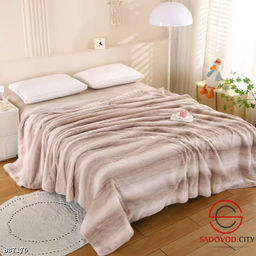 Плед на кровать из норковой нити