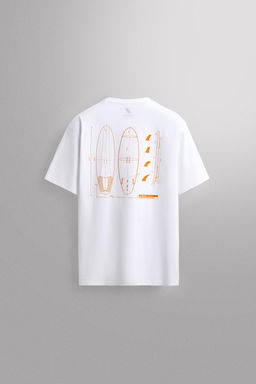 SURF BOARD PRINT T-SHIRT - Zara фото 13