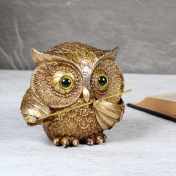 Фигурка Сова музыкант флейта 9 см / 28018-21-3 /уп 96/ 708568