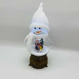Новогодний декор Ночник - Снеговик с Дедом Морозом 35 см (арт. 7047-1АВС) в ассортименте - Ип лебедев о.ю фото 2