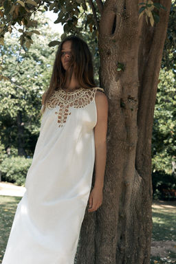 LIMITED EDITION COMBINATION COTTON DRESS - Zara фото 4