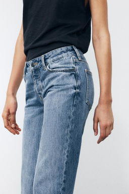 ZW COLLECTION LOW-RISE CROPPED FLARE JEANS - Zara фото 13