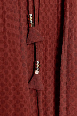 TASSEL PLEATED BLOUSE - Zara фото 11