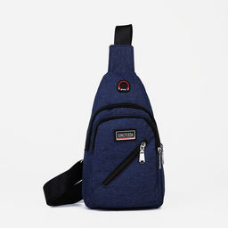 Сумка слинг мужская из текстиля, цвет синий - Simaland фото 4