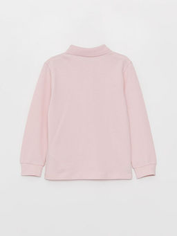 Polo Yaka Basic Uzun Kollu K?z ?ocuk Ti??rt - Waikiki фото 3