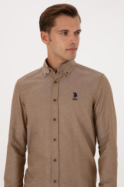 Erkek Haki Uzun Kollu Basic G_mlek Sepette S_rpriz _ndirim - U.s. polo assn фото 2