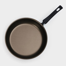 Сковорода «Классика атлас», d=26 см, пластиковая ручка, стеклянная крышка, антипригарное покрытие, алюминий, коричневая