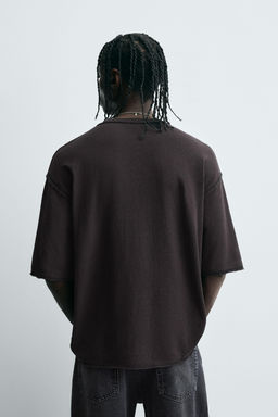 WASHED PRINTED KNIT T-SHIRT - Zara фото 3