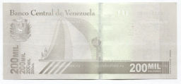 Банкнота 200000 боливаров 2020 года Венесуэла