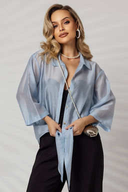 Блузка 4438/05/Голубой - Rise фото 7