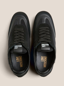 Женские кеды LOVE MOSCHINO FLAT LOVE Артикул 4562429, черный  фото 4
