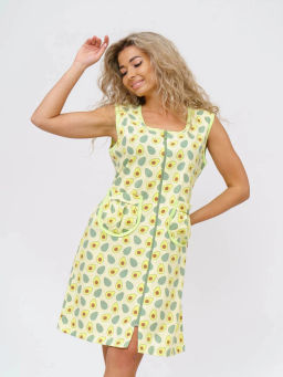 Халат женский, цвет зеленый