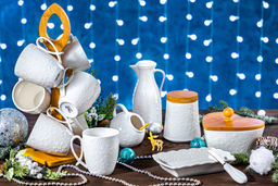 Банка д/печенья 19,5*19,5*10 см 900 мл Цветок Снежинки с дерев крышкой - Elan gallery фото 5