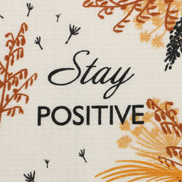 Цена за 2 шт. Полотенце Доляна Будь позитивным 28х46 см, 100% хлопок, вафля 160 г/м2  фото 3