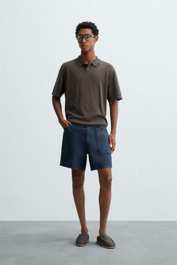 WASHED COTTON BERMUDA SHORTS - Zara фото 21