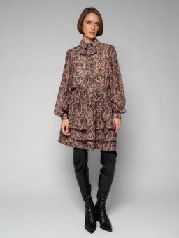 Платье женское 12411-35145 multicolor-beige - Eleganzza фото 2