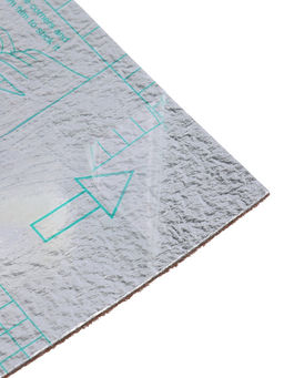 Ковролин самоклеящийся для пола и для стен, 300×300 мм, цвет коричневый, 10 шт.