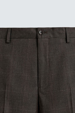 CHECK SUIT TROUSERS - Zara фото 8