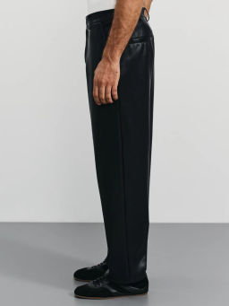 Брюки straight fit из экокожи / Zarina  фото 3