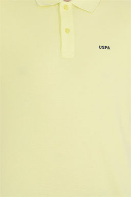U. S. Polo Assn Мужская светло-желтая базовая футболка с воротником-поло - U.s. polo assn фото 12