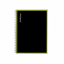 Цена за 12 шт. Тетрадь общая ученическая на спирали ErichKrause Accent, А4, 120 листов, клетка, ламинация глянцевая, структурное тиснение лён  фото 4