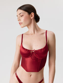 Infinity / Полуграция жен. Petta бордовый - Infinity Lingerie фото 4