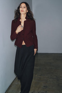 FITTED BOUCL_ WOOL JACKET ZW COLLECTION