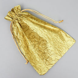 Цена за 5 шт. Мешочек подарочный парча «С Новым годом», 20×30 см ± 1.5 см