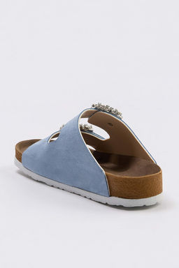 Trendyol Shoes Vizon Tas Aksesuar Detayl? Cift Tokal? Kad?n Terlik TAKSS24TE00002 - Trendyolmilla фото 22