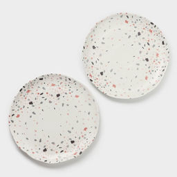 Тарелки Magistro Terazzo, d=27 см, набор 2 шт., фарфор, белые  фото 3