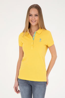 Женская желтая базовая футболка Неожиданная скидка в корзине - U.s. polo assn фото 8