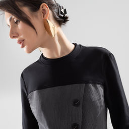 Свитшот комбинированный Вкус победы (black) - Charutti фото 3