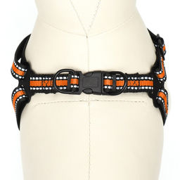 Комплект амуниции светоотражающий, размер M, ОГ 40-70 см, стропа 2 см, оранжевый - Пижон фото 5