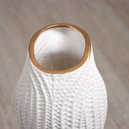 Ваза напольная «Дуайт», h=60 см, керамика, белая