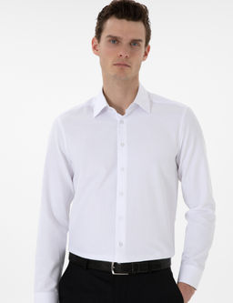 Beyaz Regular Fit Arm_rl_ Uzun Kollu G_mlek