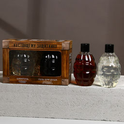 Подарочный набор Настоящему защитнику, гель для душа и шампунь для волос, 2?250 мл, HARD LINE